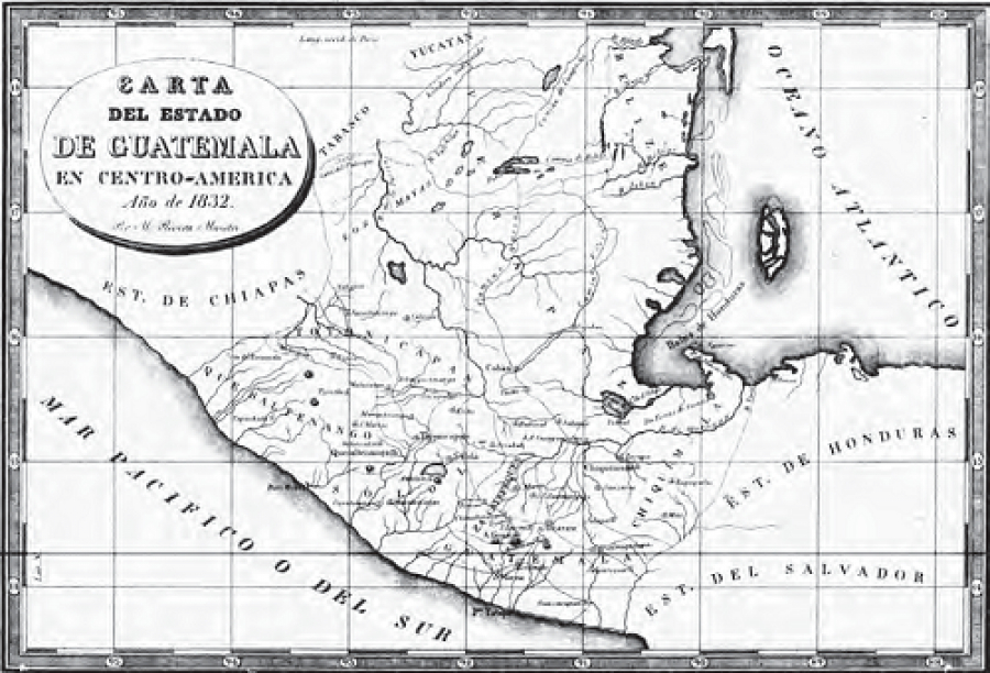 Atlas Guatemalteco de Miguel Rivera Maestre, 1832, Guatemala