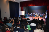 Grupo orquestal ejecutando concierto &quot;Guatemala desconocida&quot;